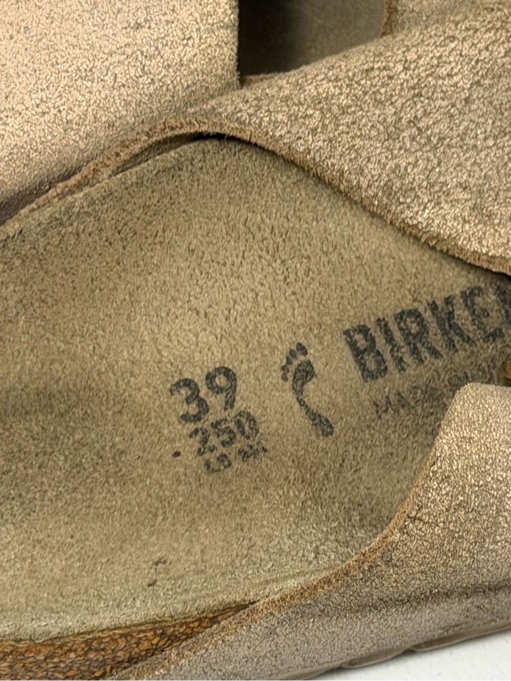 Birkenstock Arizona Big Buckle Taupe Suede Sandals Women’s 39 US 8 - Picture 5 of 8